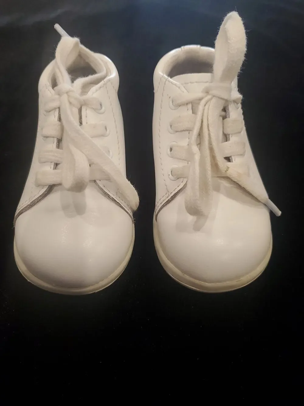 Stride Rite White Elliot Baby Toddler Leather Walking Shoes Boys 4.5W